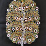 "SCORR EcoChoiceHub Eco-friendly Handmade Rogan Floral Harmony Painting  "