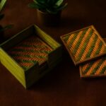 "SCORR EcoChoiceHub Eco-Friendly Woven Bamboo Craft Coaster Set " - Image 2