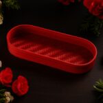 SCORR EcoChoiceHub Eco-Friendly Artisan Bamboo Craft Oval Tray