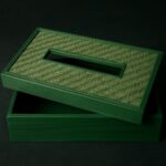 SCORR EcoChoiceHub Eco-Friendly Rustic Handwoven Bamboo Napkin Holder