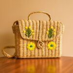 SCORR EcoChoiceHub Eco-Friendly Classic Handcrafted Kauna Grass Beach Sling Bag