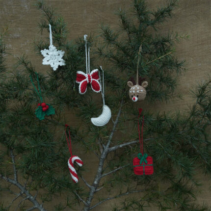 SCORR EcoChoiceHub Eco-Friendly Christmas home decor - pack of 7 Stuffed Plush Toy