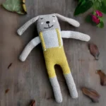 SCORR EcoChoiceHub Eco-Friendly Sleepy Bunny Soft Plush Toy