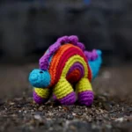 SCORR EcoChoiceHub Eco-Friendly Multicolour Happy Dino Plush Stuffed Toy